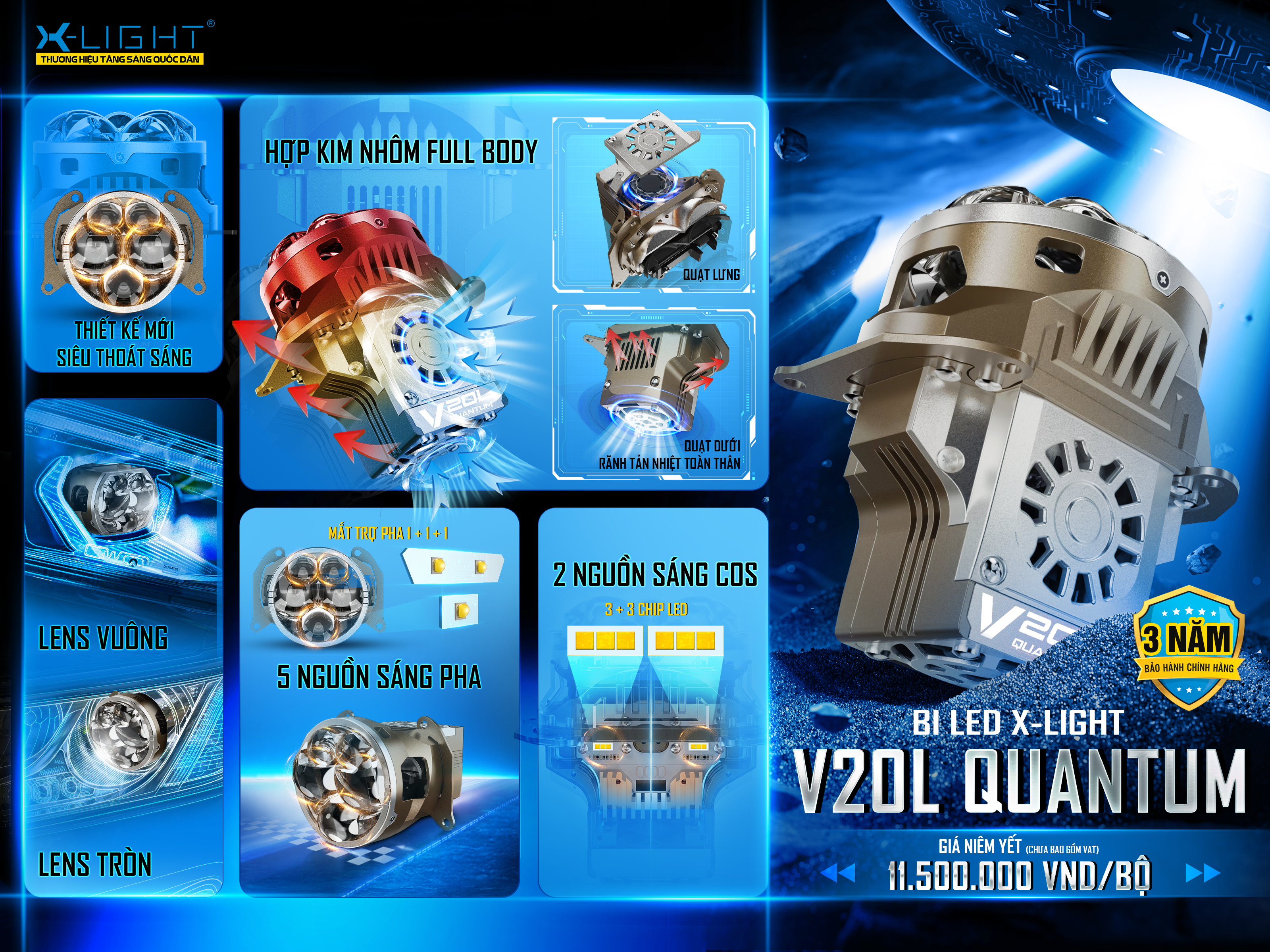 Bi LED X-Light V20L Quantum